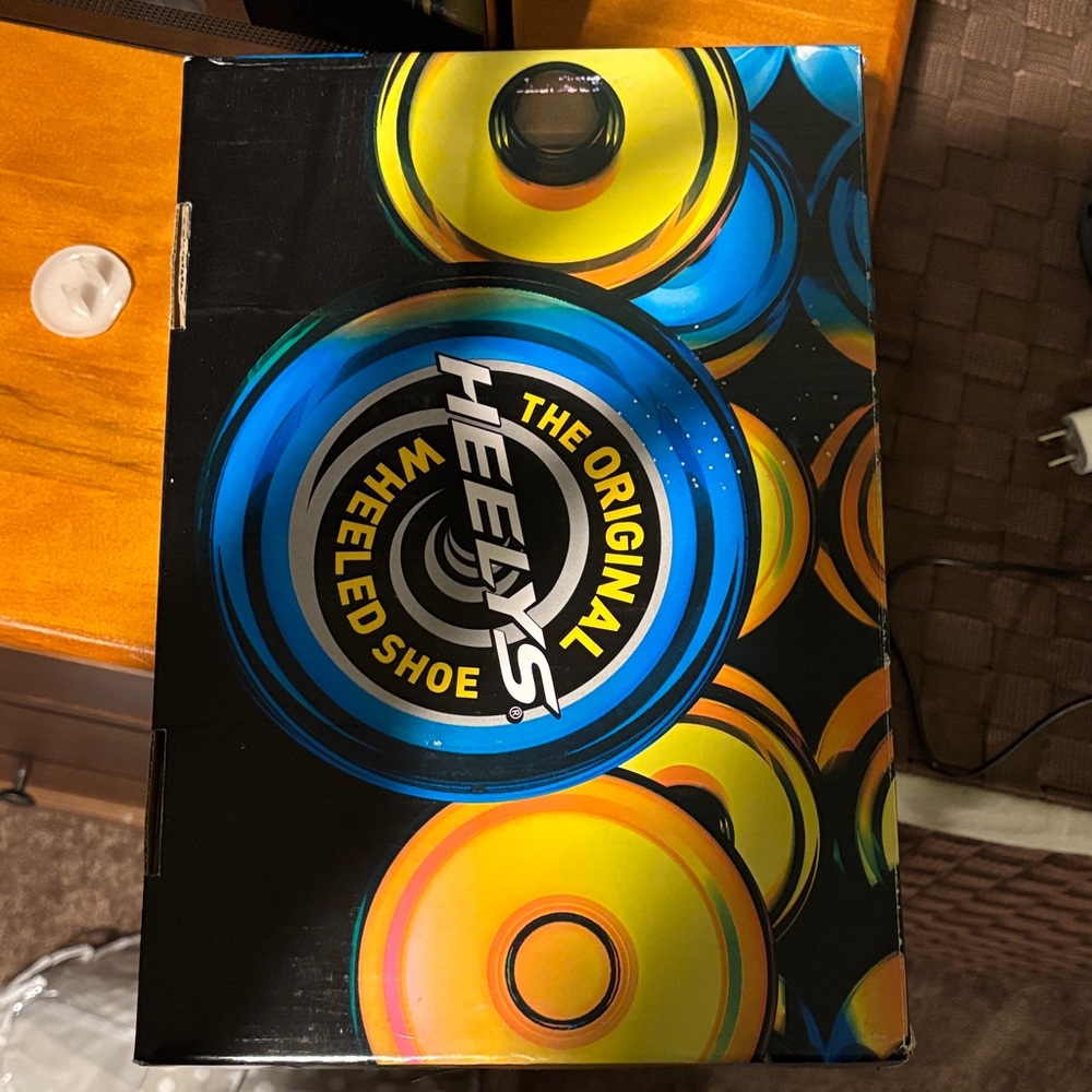 Heelys Vibrant Blue and Yellow Wheeled Shoe Box